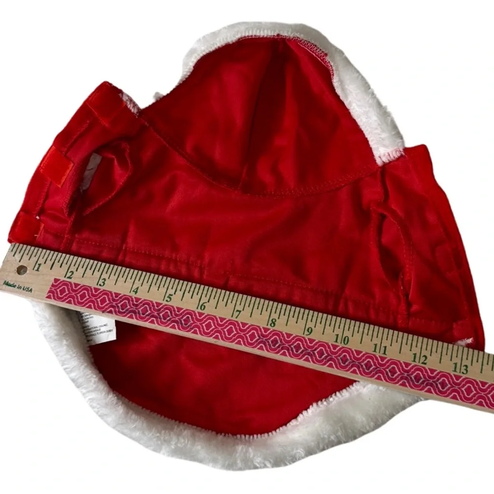 Santa Suit For Cat Dog Small Pet Festive Holidays Red and White in Small